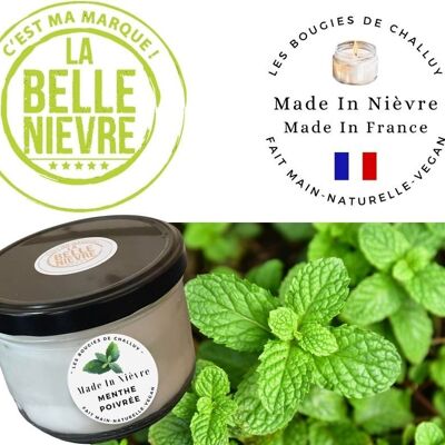 BOUGIE "MENTHE POIVREE" MADE IN NIÈVRE