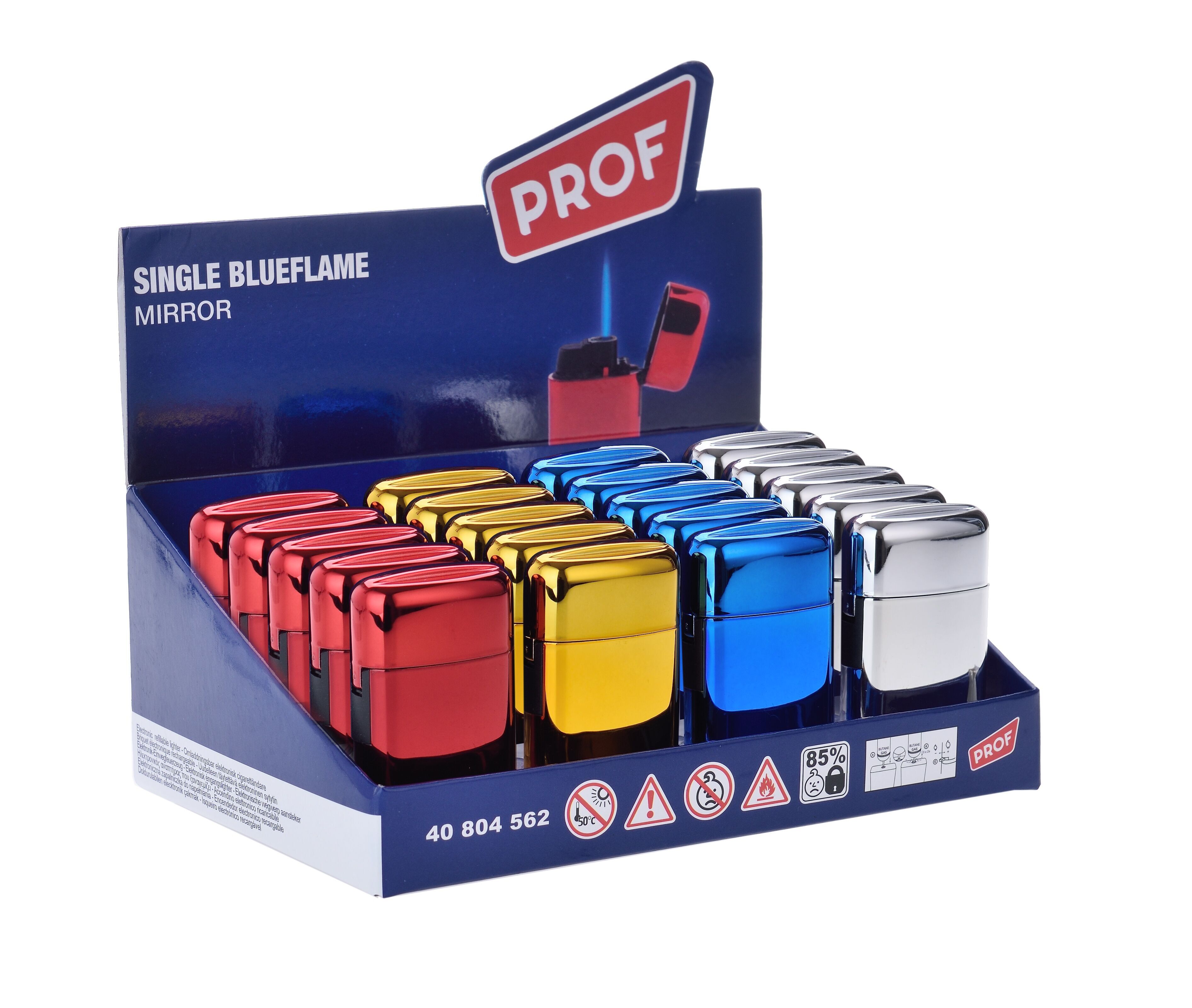 Buy wholesale display of 20 Trendy colors lighters