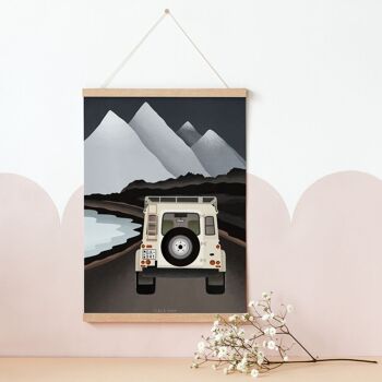 Tableau sur toile Paysage de Camper Island - voyage plage noire 3