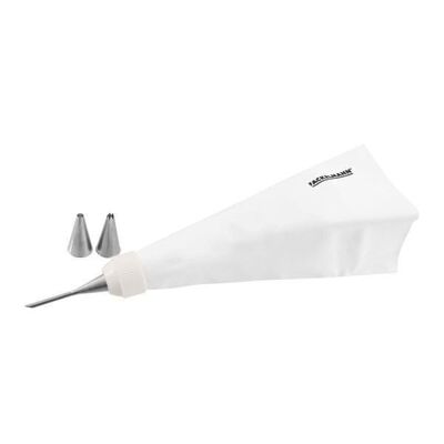 Professional reusable piping bag and 3 stainless steel nozzles FM Professional Pâtisserie