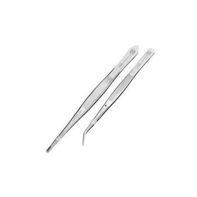 Set of 2 stainless steel tongs 18 and 15.5 cm FM Professional Pâtisserie