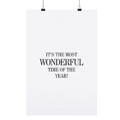 Poster "it`s the most wonderful" - dina4