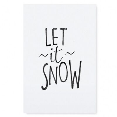 Poster "let it snow" - dina4