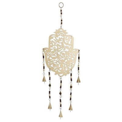 DEKO-ANHÄNGER METALLGRIFF 22X2X59 HAMSA DH196933