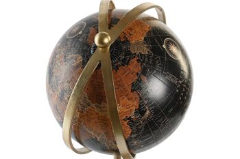 POIGNÉE GLOBE MÉTAL 24X20X52 DORÉ DH200455 3