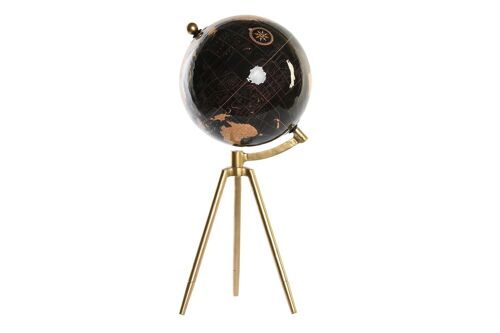 GLOBO TERRAQUEO METAL 20X20X47 DORADO DH200457