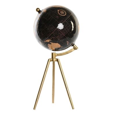 METAL GLOBE 20X20X47 GOLD DH200457