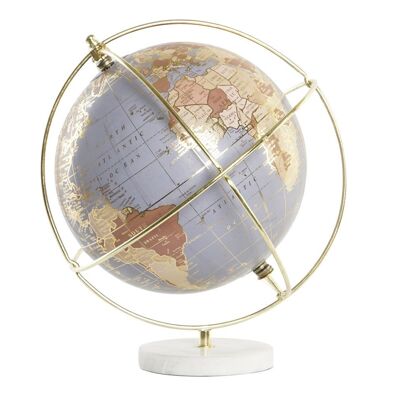 GLOBE TERRAQUEO PVC MARBLE 20X20X27 GOLDEN DH201348