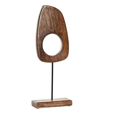 Decoracion mango metal 17x6x44 abstracto natural DH201960