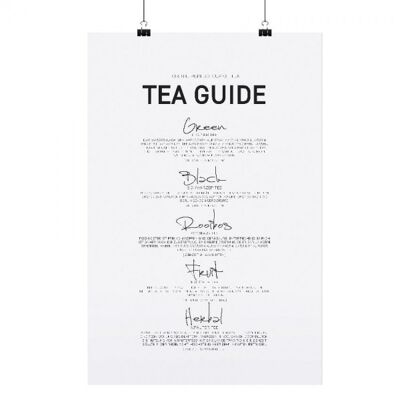 Poster "tea guide" - dina3