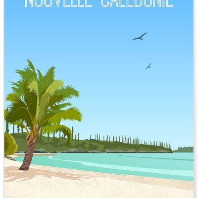 Poster illustrativo della Nuova Caledonia