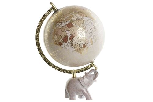 GLOBO TERRAQUEO PVC PIEDRA 22X20X33 ELEFANTE DH207800