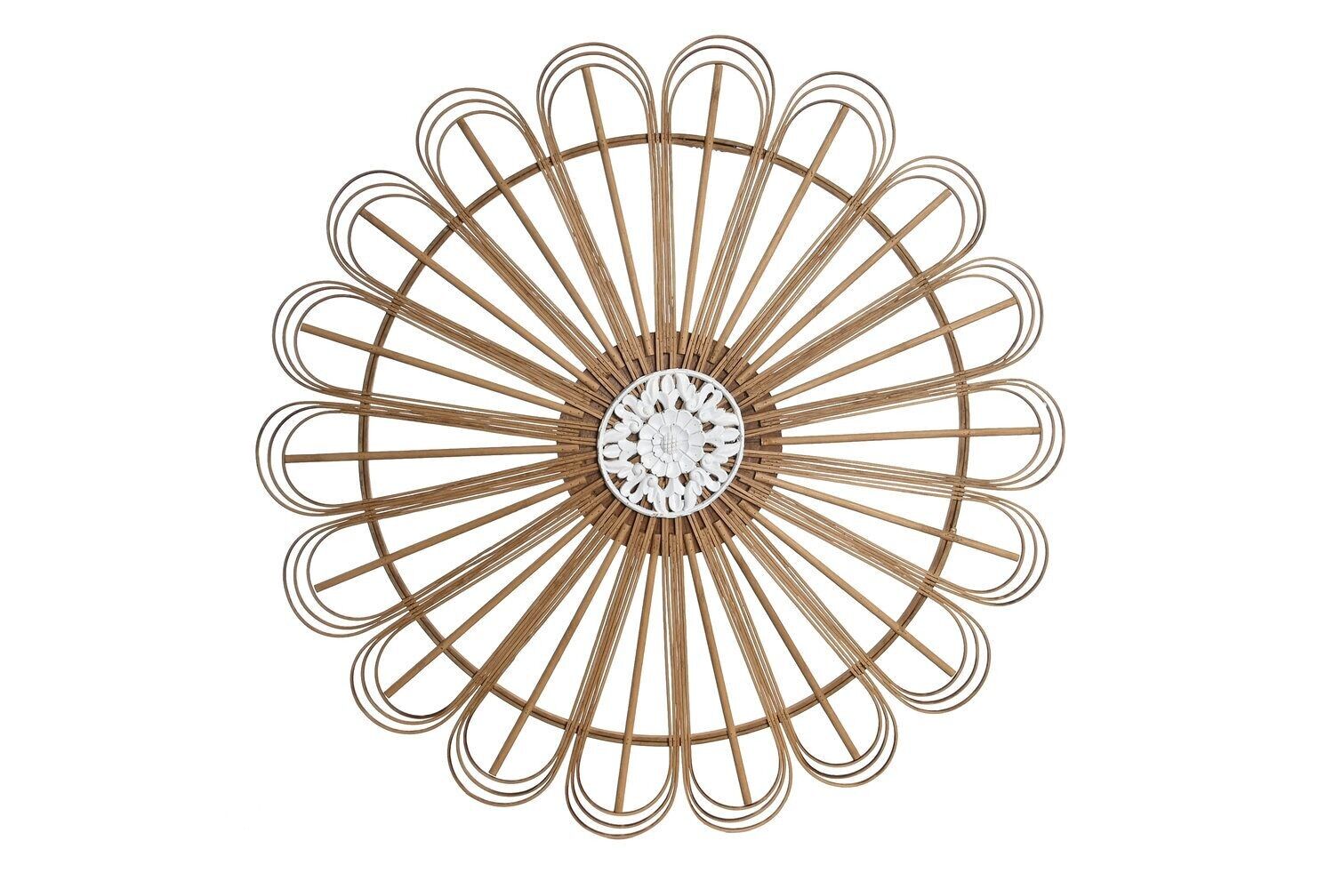 Décoration murale en bambou MDF 73x1,5x73 cm naturel DP203088