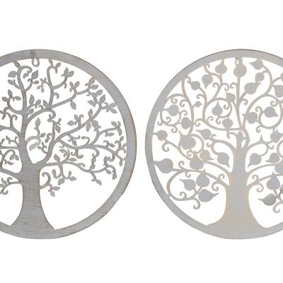 METAL WALL DECORATION 40X1X40 TREE 2 ASSORTED. DP176255