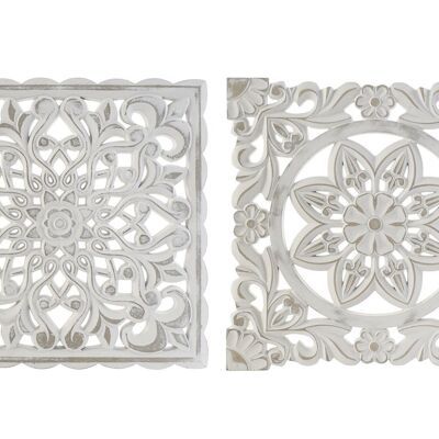 WALL DECORATION MDF 37X2X37 DECAPE 2 ASSORTED. DP178616