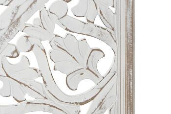 DÉCORATION MURALE MDF 120,5X2X121,5 MANDALA BLANC DP184879 3