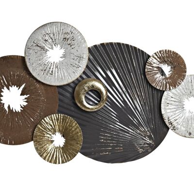 WALL DECORATION METAL 113X6,4X62 ABSTRACT GRAY DP187062