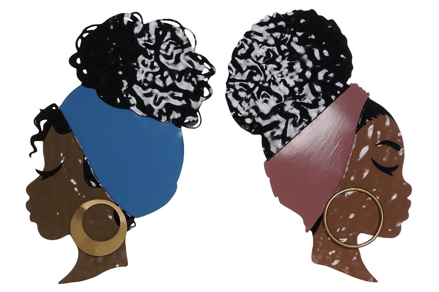 DECORAZIONE PARETE METALLO 33X2,5X60 AFRICANO 2 ASSORTITI. DP204677