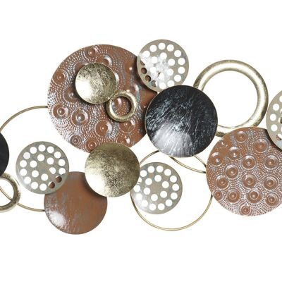 WALL DECORATION METAL 119,4X6,4X59 CIRCLES DP193476