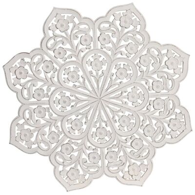 WALL DECORATION MDF 60X1,5X60 WHITE STAR DP205206