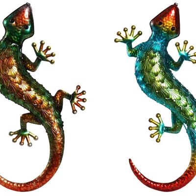 METAL WALL DECORATION 52X5X30 LAGARTO 2 ASSORTED. DP207300