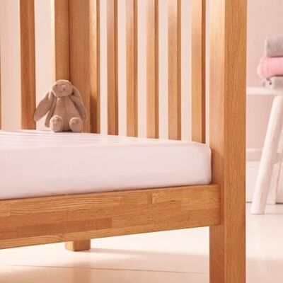 Passender Matratzenschoner passend für Kinderbetten/Babybetten – 140 x 70 cm