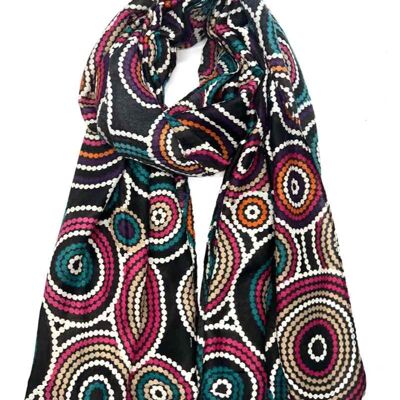 pompom scarf