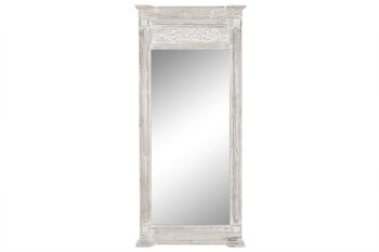 MIROIR MDF POIGNÉE 87,6X9,5X203 BLANC ES208888 1