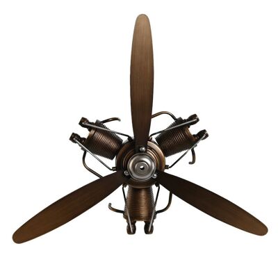 METAL WALL DECORATION 55X12X52 BROWN PROPELLER DP209980