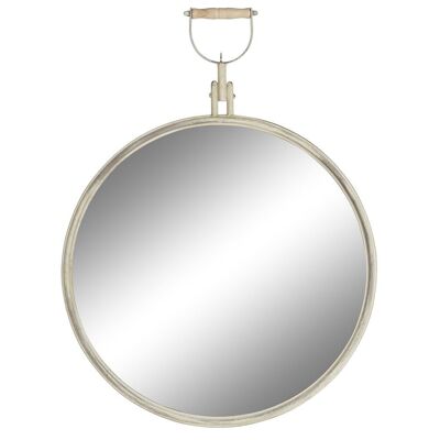 MIROIR MÉTAL MIROIR 59X3X78 BLANC VIEILLI ES206193