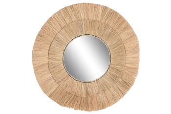 MIROIR JUTE MIROIR 100X4X100 NATUREL ES206326 1