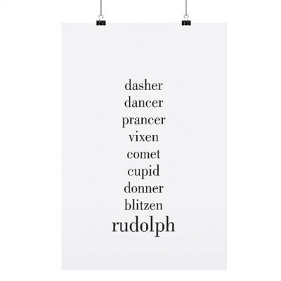 Poster "rudolph" - dina3