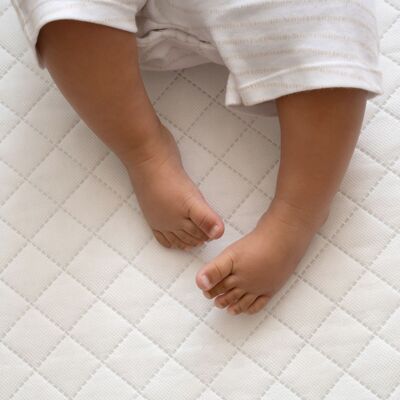 Materasso Moses Basket in microfibra trapuntata