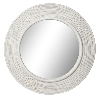 Specchio Mdf Vetro 115X6X115 Argento Bianco ES184885