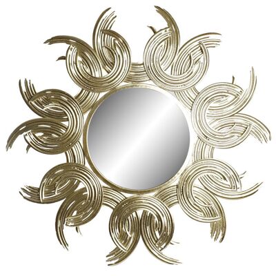 Specchio Specchio in metallo 97X3X97 Golden Sun ES187118