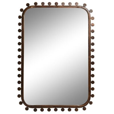 Specchio in vetro MDF 44X2,5X64 dorato ES208719