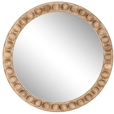 Mdf Handle Mirror 54.5X4.5X54.5 Natural Balls ES208805