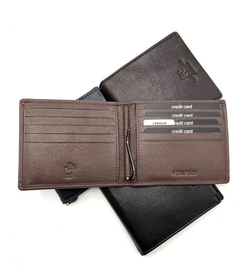 Genuine leather Wallet, Brand EC COVERI, art. EC23760-51