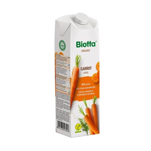 Jus Bio Carotte Tetra Pak 1L format Eco Biotta®