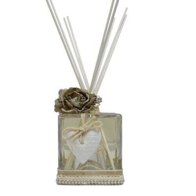 Mikado Ambientador decorado a mano envase cristal Marsella. 250ml.