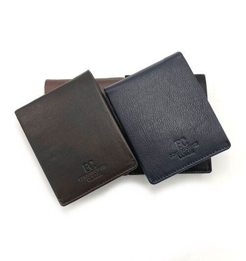 Genuine leather wallet, Brand EC COVERI, art. EC23760-44