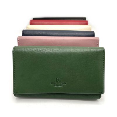 Genuine leather wallet, Brand EC COVERI, art. EC23760-30