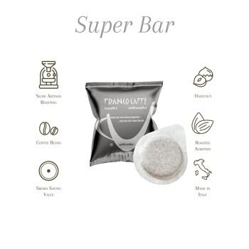 Dosettes de café Super Bar blend 100 pcs Qualité Arabica | Francocafé 2