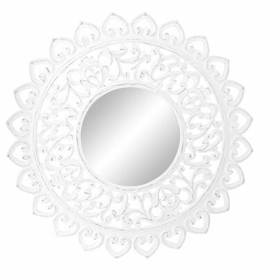 Specchio Mdf Vetro 90X2,5X90 Mandala Decape Bianco ES193509