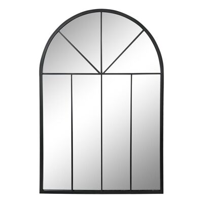 IRON GLASS MIRROR 60X2,5X90 BLACK WINDOW ES195701