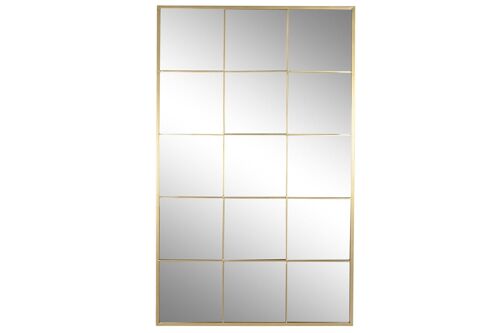 Espejo Hierro Cristal 90X2X150 Ventana Dorado ES198820