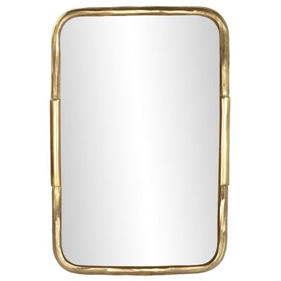 Mirror Aluminum Glass 63.5X3X92.5 Gold ES205942
