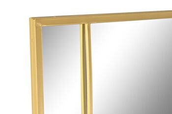 MIROIR VERRE FER 90X2X180 DORÉ ES198827 2