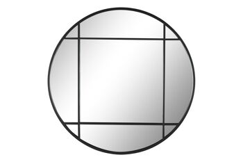 MIROIR VERRE FER 70X2,5X70 NOIR ES198834 1