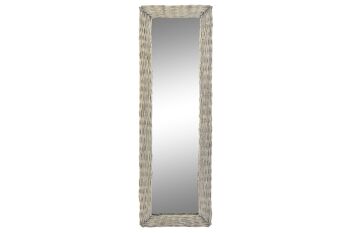 MIROIR OSIER MIROIR 43X4X133 GRIS TRESSÉ ES198927 1